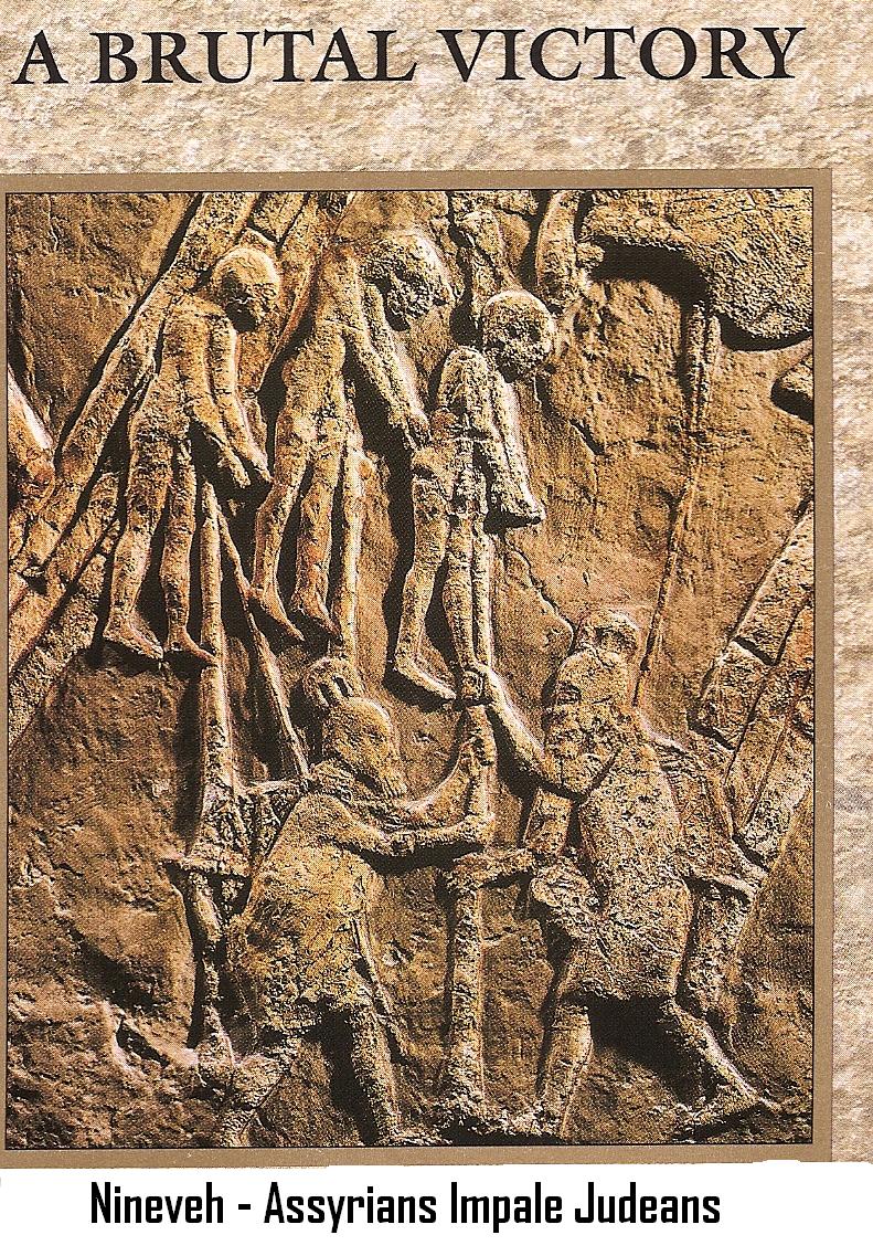 Assyrians impale captives at Nineveh