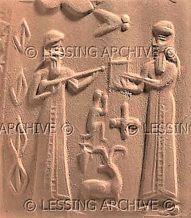 Babylonian scribe Nabu and his father Marduk discuss plans to defend Enki's side of King Anu's family