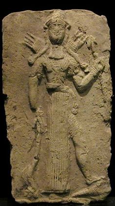 Inanna with her divine weaponry