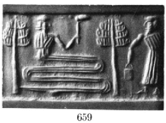 8f - Enki & his son Ningishzidda decide to save only the "clean", non-hybrid animals & plants, the best way to do this was to take the life essence of the male & female animals & store each of them safely inside a petree dish, saving space & many, many difficulties otherwise, & to safely store each plant's seeds of every type desired to be saved, this the safest ways to store everything & save space