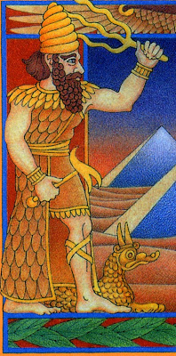 Marduk his beast animal guard Mushhushshu