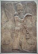 Ninurta depicted with wings of flight