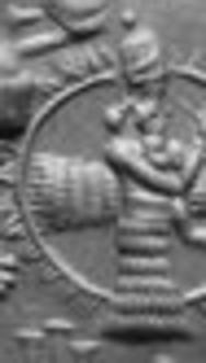 3 - Ninurta in his sky-disc, usually depicted as a winged beast or storm bird