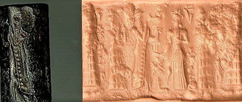 5f - damaged artifact of Ningal, Ninsun, semi-divine mixed-breed king, Utu, & Inanna; ancient days when the gods safely walked the Earth