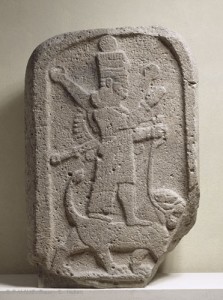 1c - war dressed Ishtar atop lion - Leo