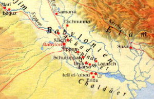 4 - Map with Shuruppak, Home of Ninhursag & Noah