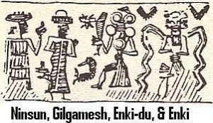 6gb - Ninsun, Gilgamesh, Enkidu, & Enki