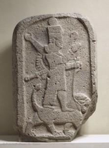 1b - war dressed Ishtar atop lion - Leo