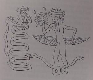 2a - Enki, Ningishzidda, & entwined serpants, DNA