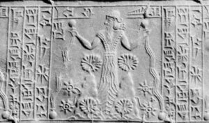 2c - Marduk relief, flowing waters of Babylon