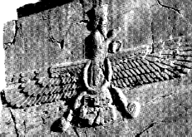 3 - Ashur & his flying disc,