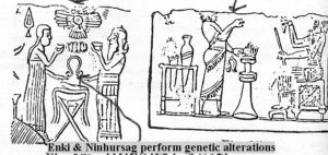 3c - Ninhursag & her symbol Umbilical Chord Cutter with Enki