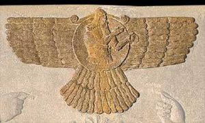 3d - Asar-Ashur-Osiris in winged disc