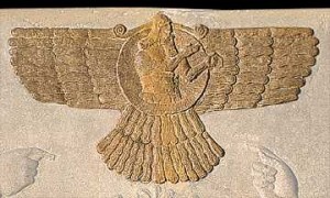 3d - Asar-Ashur-Osiris in winged disc