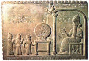 5aa - giant god Utu, Shamash, Throne of Sippar