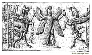 5fa - Ninurta, Assyrian cylinder seal