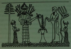 6b - Inanna & fertility, cedar date palmi