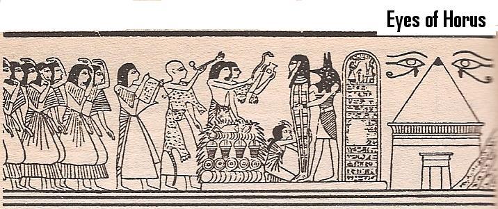 10 - Horus directs the funeral ceremony for the newly deceased pharaoh, artefacts of the gods & their giant mixed-breed pharaohs are being criminally, shamefully, foolishly, destroyed by Radical Islam, attempting to eliminate any ancient evidence that directly contradicts the 7th century A.D. teachings of Islam