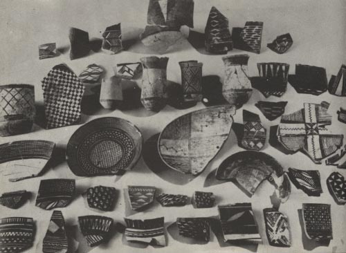 10a - pottery & potsherds from 5,000 B.C., lost history of a time when the gods walked & talked with man