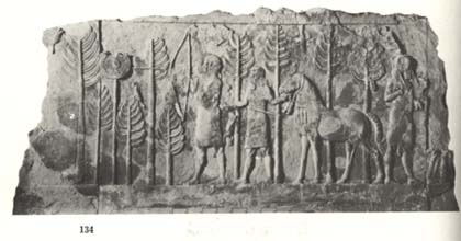 16 - Assyrian hunting scene artifact, artifacts like this that do not involve giant alien gods, are made available in musuems for the public's view, the controvercial artifacts are usually hidden away for only the elite acadimic eyes to see, some groups want them hidden away, others want them set aside as myths, but Radical Islam wants them all destroyed, fearing knowledge of them would destroy the Islamic hold over its followers