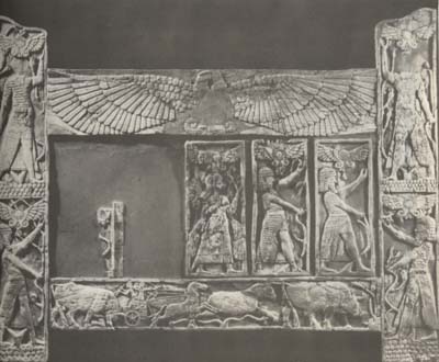 19 - ivory carving with flying discs everywhere above the gods, when alien giants came down from Heaven & created man in their image, & in their likeness, so they could relieve the work from the gods