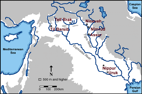 1d - Nimrud on Sumer's Map, man's 1st cities on Earth have been discovered in ancient Mesopotamia, producing hundreds of thousands of artefacts in museums