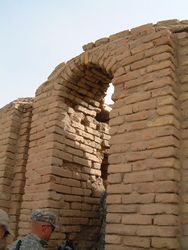 20 - Ur, first with archways, the mud brick-built, advanced civilization of Ur, Nannar's home in Ancient Mesopotamia