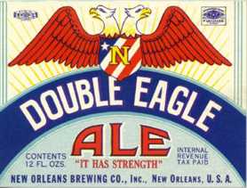 26 - Double-Headed Eagle Beer Label, Mason owned company, Masons keep these Mesopotamian symbols of giant alien gods & mixed-breed earthlings current, hiding them in plain sight in governments, art, architecture, corp. logos, etc.