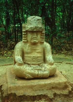 2a - a seated Olmec artefact, Olmec's are black Africans shipped to the Yucatan by Ningishzidda, 1st humans to inhabit So. America & Central America, as dislpayed by Sitchin in the Mexico City Museum