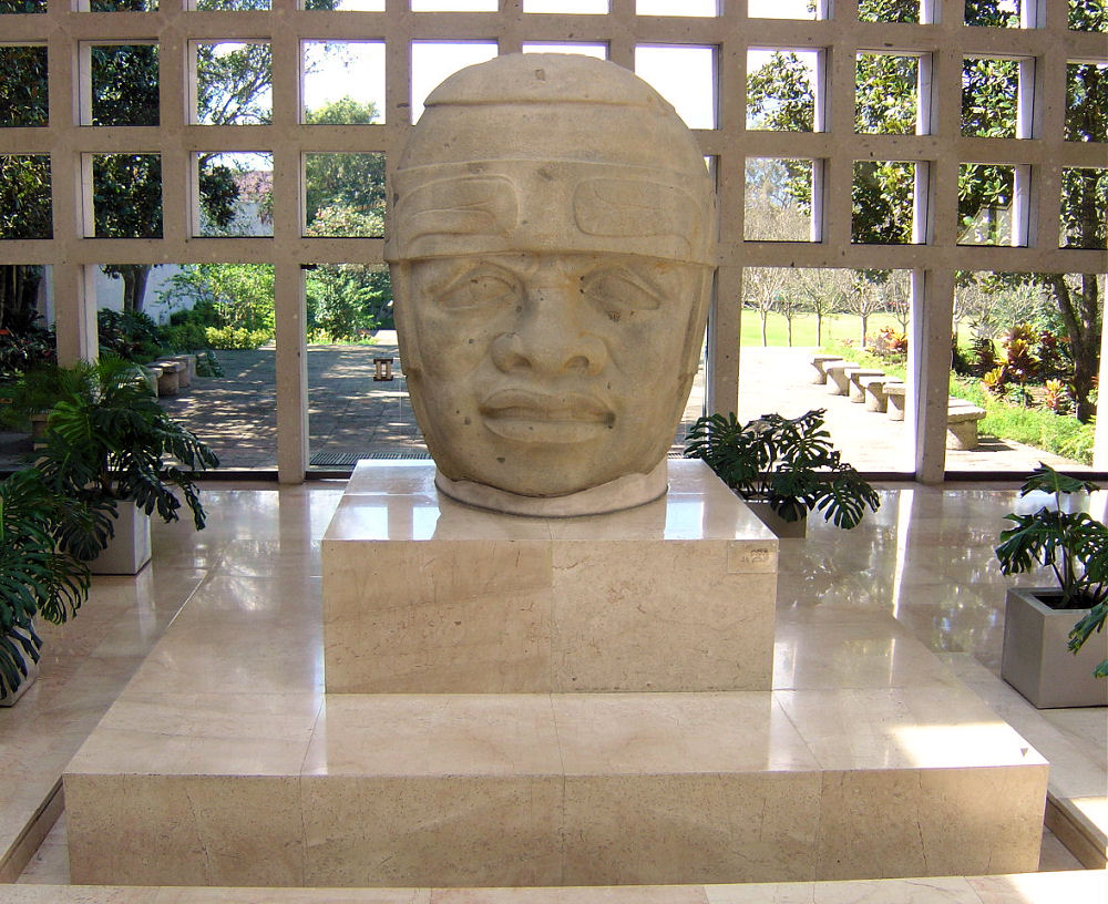 2o - Olmec head artefact, possibly a king's head, hundreds of Olmec heads have been discovered so far, kings carved in succession, Olmec's are black Africans shipped to the Yucatan by Ningishzidda due to his expulsion from Egypt by his brother Marduk, the 1st earthlings to inhabit So. America, as dislpayed by Sitchin in the Mexico City Museum