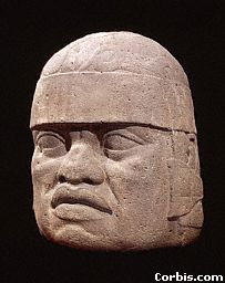 2q - Olmec head artefact, possibly a king's head, hundreds of Olmec heads have been discovered so far, kings carved in succession, Olmec's are black Africans shipped to the Yucatan by Ningishzidda due to his expulsion from Egypt by his brother Marduk, the 1st earthlings to inhabit So. America, as dislpayed by Sitchin in the Mexico City Museum