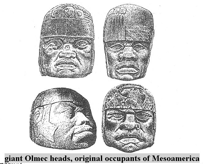 2v - Olmec head artefact, possibly a king's head, hundreds of Olmec heads have been discovered so far, kings carved in succession, Olmec's are black Africans shipped to the Yucatan by Ningishzidda due to his expulsion from Egypt by his brother Marduk, the 1st earthlings to inhabit So. America, as dislpayed by Sitchin in the Mexico City Museum