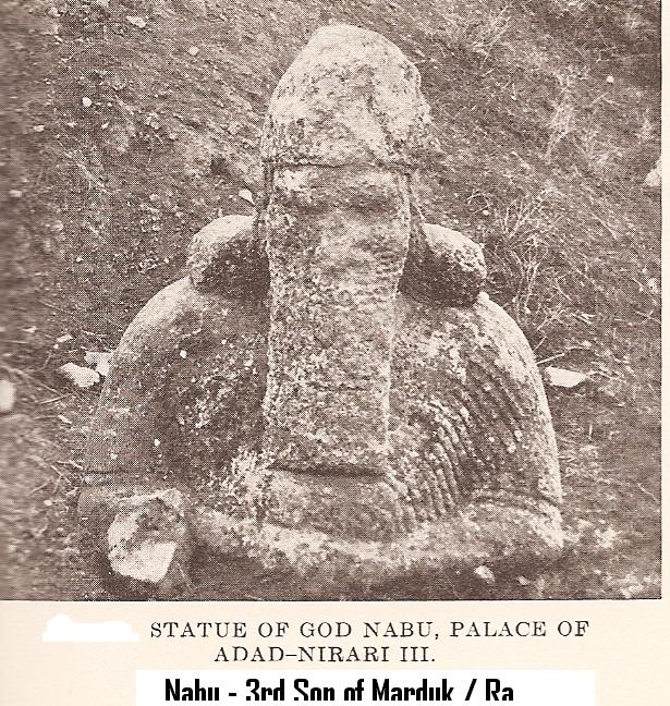3 - Nabu statue discovered in Nimrud, 6-pointed star symbol god Nabu, Marduk's surviving son, artefact was shamefully destroyed by Islamists, keeping Muslims ignorant of our recorded ancient history