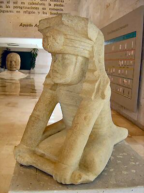 3a - Olmec seated artefact, Ningishzidda's 1st civilization established in the Yucatan