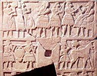 3j - offering scene, 2,600-2,500 B.C., when the giants were upon the Earth, all under the command at Enlil's choosing