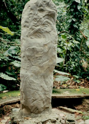4c - Olmec stele artifact, Ningishzidda's 1st civilization established in the Yucatan
