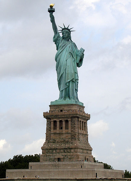 4i - Statue of Columbia with Liberty Torch, Inanna & the liberty torch