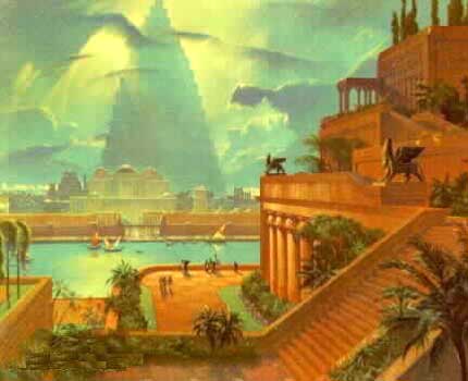 5 - re-creation of Babylon's Hanging Gardens, one of the pride & joys of Marduk, the king, & the earthlings of the greatest city of the time, all alien giant gods were welcome