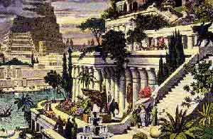 5a - re-creation of Babylon's Hanging Gardens, one of the pride & joys of Marduk, the king, & the earthlings of the greatest city of the time, all alien giant gods were welcome