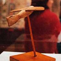 5c - ancient Egyptian artifact of an air-plane model, once displayed in Egyptian museum, now shamefully destroyed or stolen by Radical Islam (Muslim Brotherhood)
