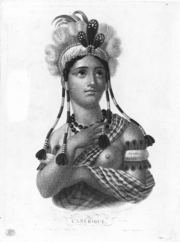 7 - goddess Columbia as a native American Indian
