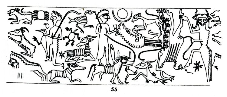 8b - Enlil-bani envelope & depiction, Enlil-bani, Enki's mixed-breed son-king of Isin, alien gods having sex with the daughters of men continued to happen after the Great Flood, the tale of demi-gods didn't stop after Mesopotamia