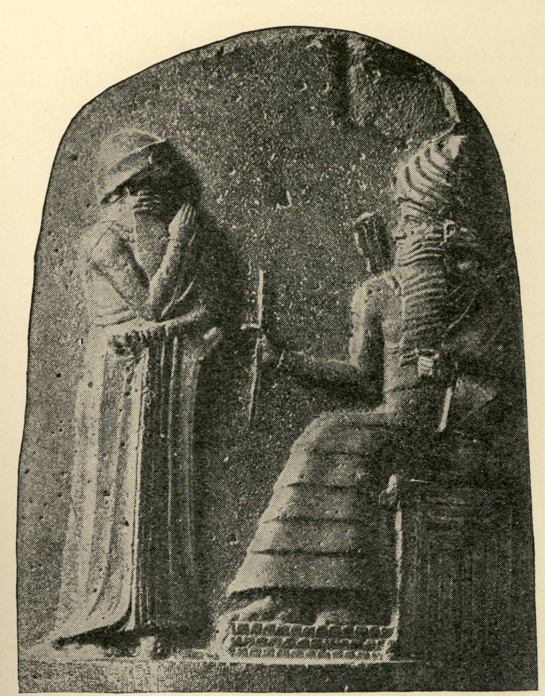 Shamash & giant mixed-breed Babylonian King Hammurabi the Great, kingship established in heaven was brought to Earth and given to earthling mixed-breeds, who were protected by their bloodline ancestor alien giant gods, sons of god(s) who came down to Earth, & had sex with the daughters of men, producing offspring who were much bigger, stronger, faster, smarter, & lived much longer than the earthlings
