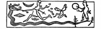 Assyrian artefact of Babylonian god Marduk in the re-told battle of Tiamat, how it smashed out the Asteroid Belt, Anunnaki tales of the time when their planet Nibiru's moons split the planet Tiamat into halves, 1/2 smashed into bits, the other 1/2-Earth found a new orbit