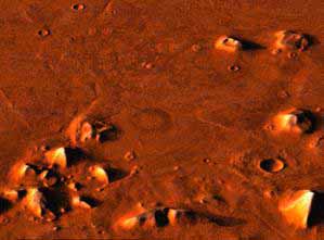 NASA photo of Mars, evidence of the Anunnaki way-station they built on Mars, easier way to reach Nibiru with cargo shipped from Mars, instead of Earth