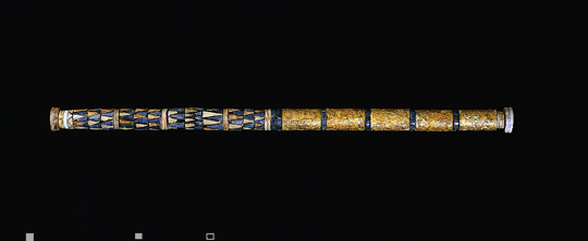 king's scepter, 2,600 B.C. artifact found in Ur, a city lasting thousands of years with many different kings, of which most of the early ones were giant mixed-breed sons of the giant alien gods, who lived a very long time