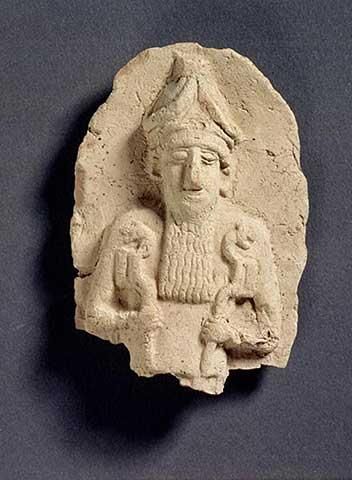 Kish artifact, Nergal holding lion septer alien weapons, artifacts like these are being destroyed by Islamic Radicals, trying to wipe out any & all history that contradicts the message of their prophet