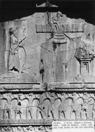 3u - Arta-Xerxes Tomb, flying giant alien god Ashur hovered above alien mixed-breed kings, giving long-life protection to their power & positions by the Anunnaki from the heavens