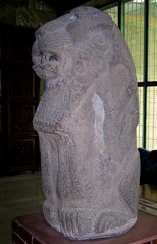 Eridu artifact of a lion, the most dangerous creature to man in that part of the world