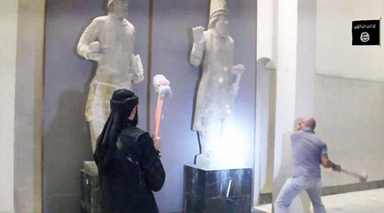 Nimrud artefacts in museum destroyed by Islamic evil